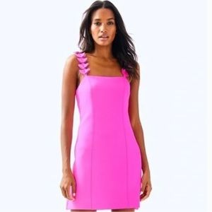 Lilly Pulitzer Shellbee Hot Pink Neoprene Dress